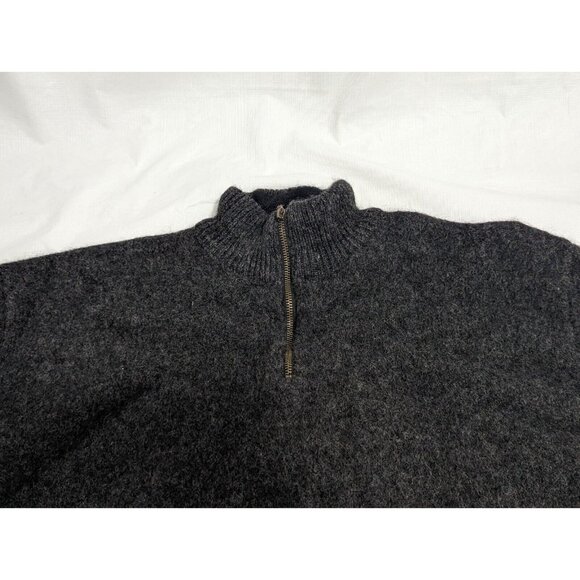 Vintage NORWOOL Pure Wool Sweater Mens 2XLarge XXLarge Zip Neck Norway Nordic - Picture 7 of 10